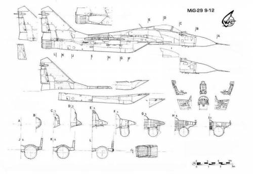 Миг 29 крыло чертеж
